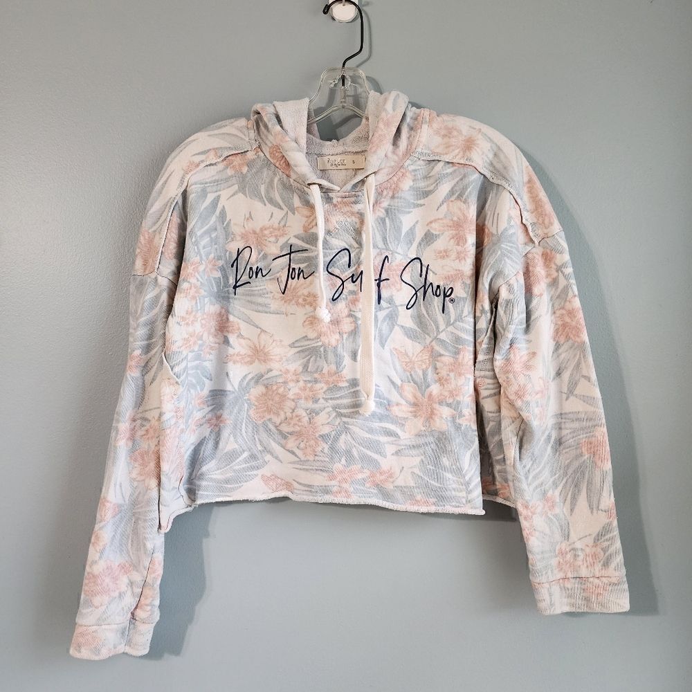 Ron Jon Tropical Leaf Crop Hoodie